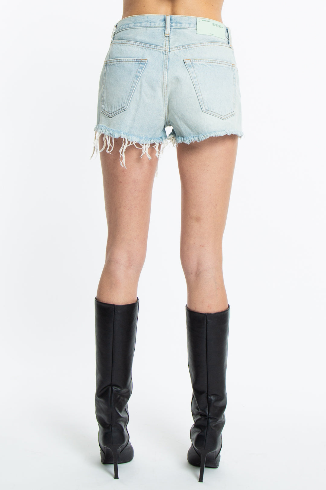 Off White Shorts Chiaro In Cotone-3