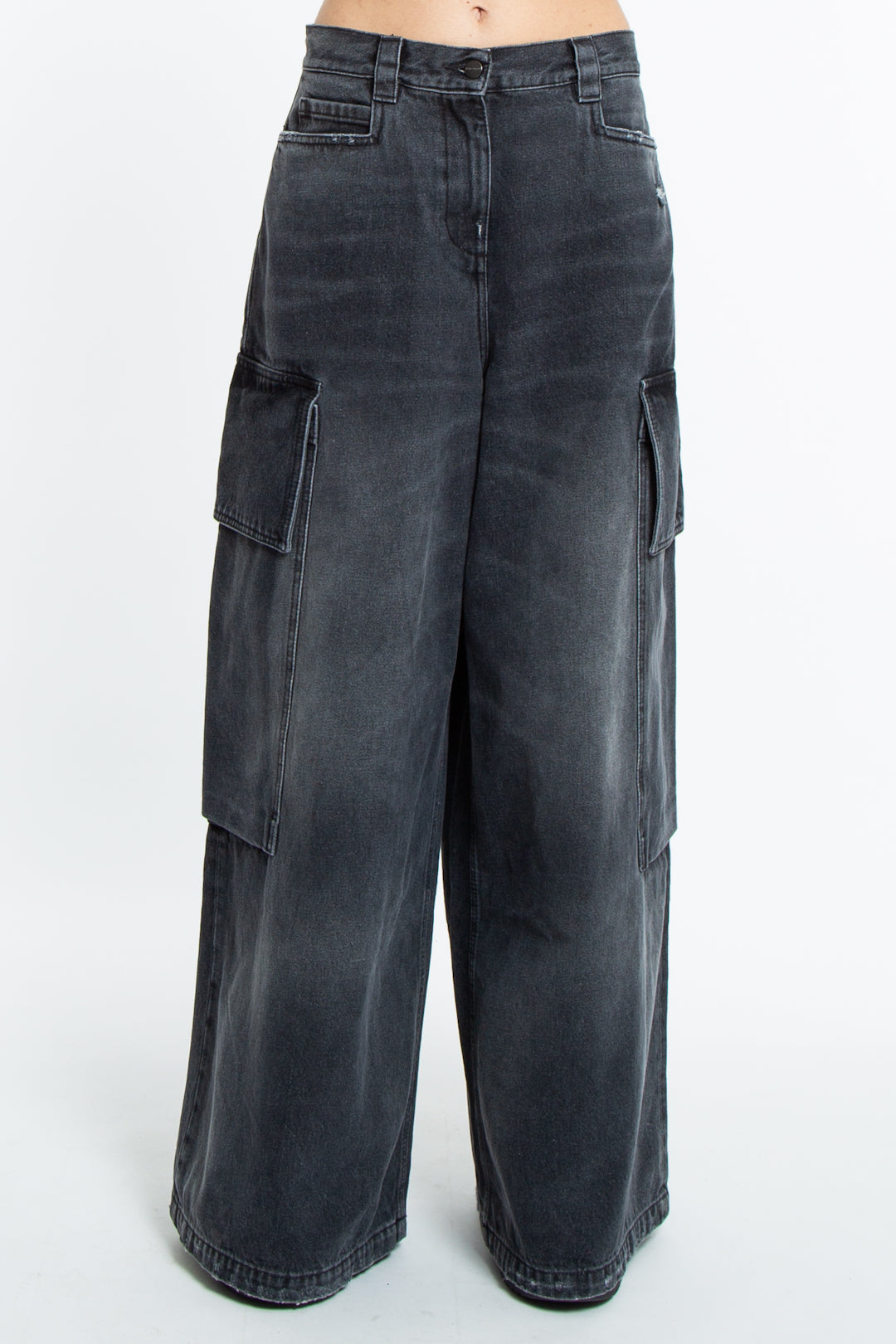 Palm Angels Jeans a gamba ampia-2