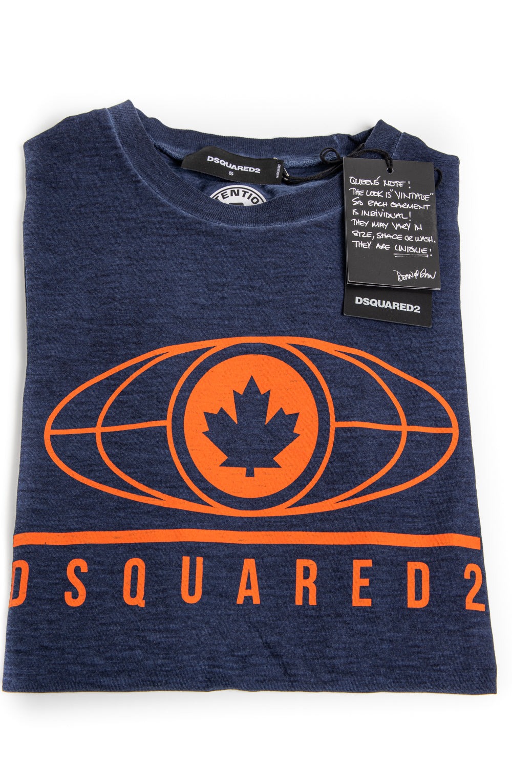 Dsquared2 T Shirt Con Logo Canada piegata
