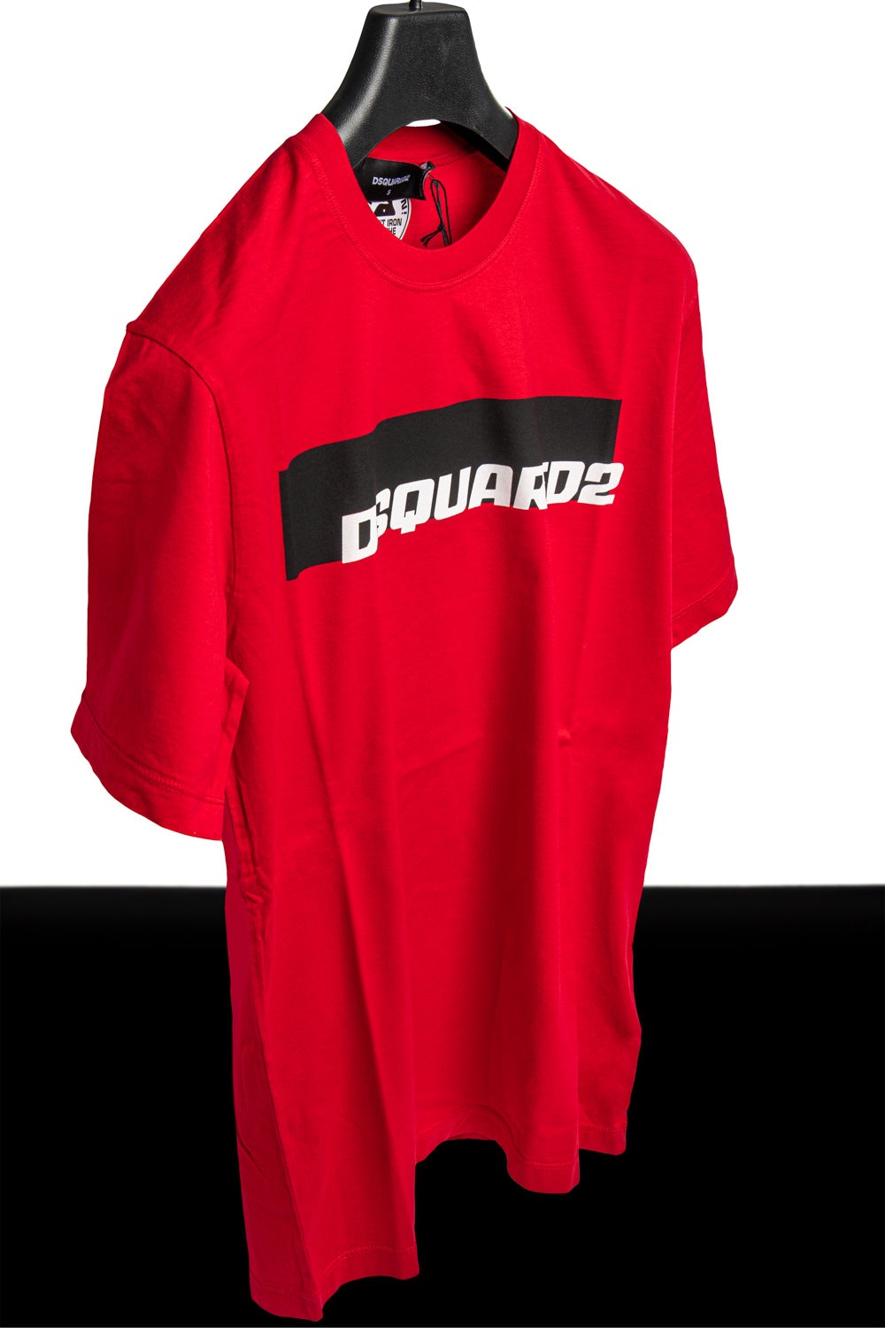 Dsquared2 T Shirt Rossa Con Logo vista frontale