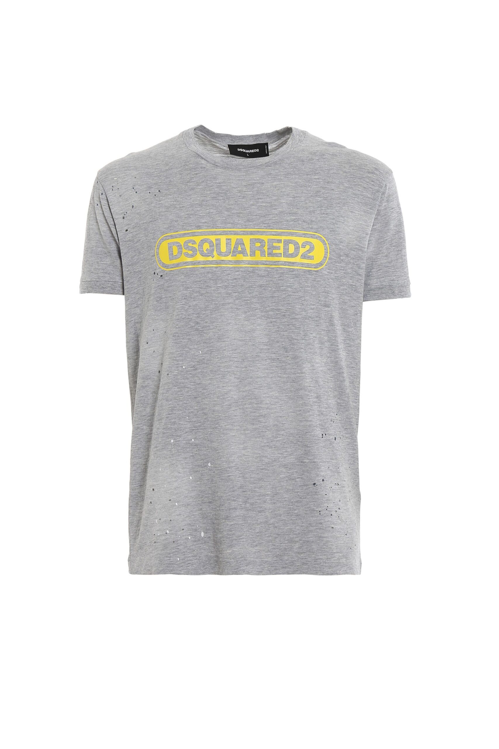 Dsquared2 T Shirt Con Logo In Jersey vista frontale