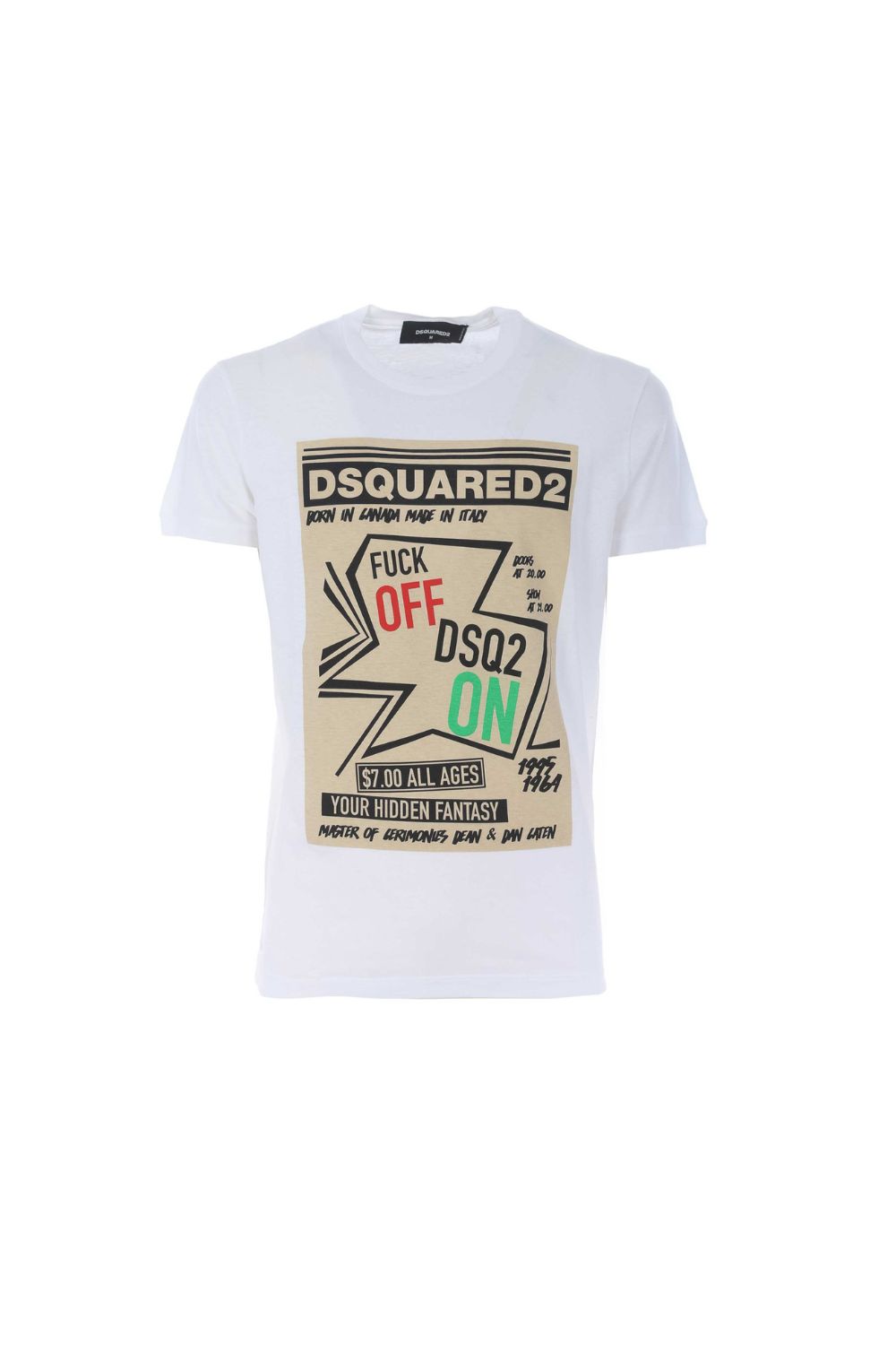 Dsquared2 t shirt “F**K Off”in jersey