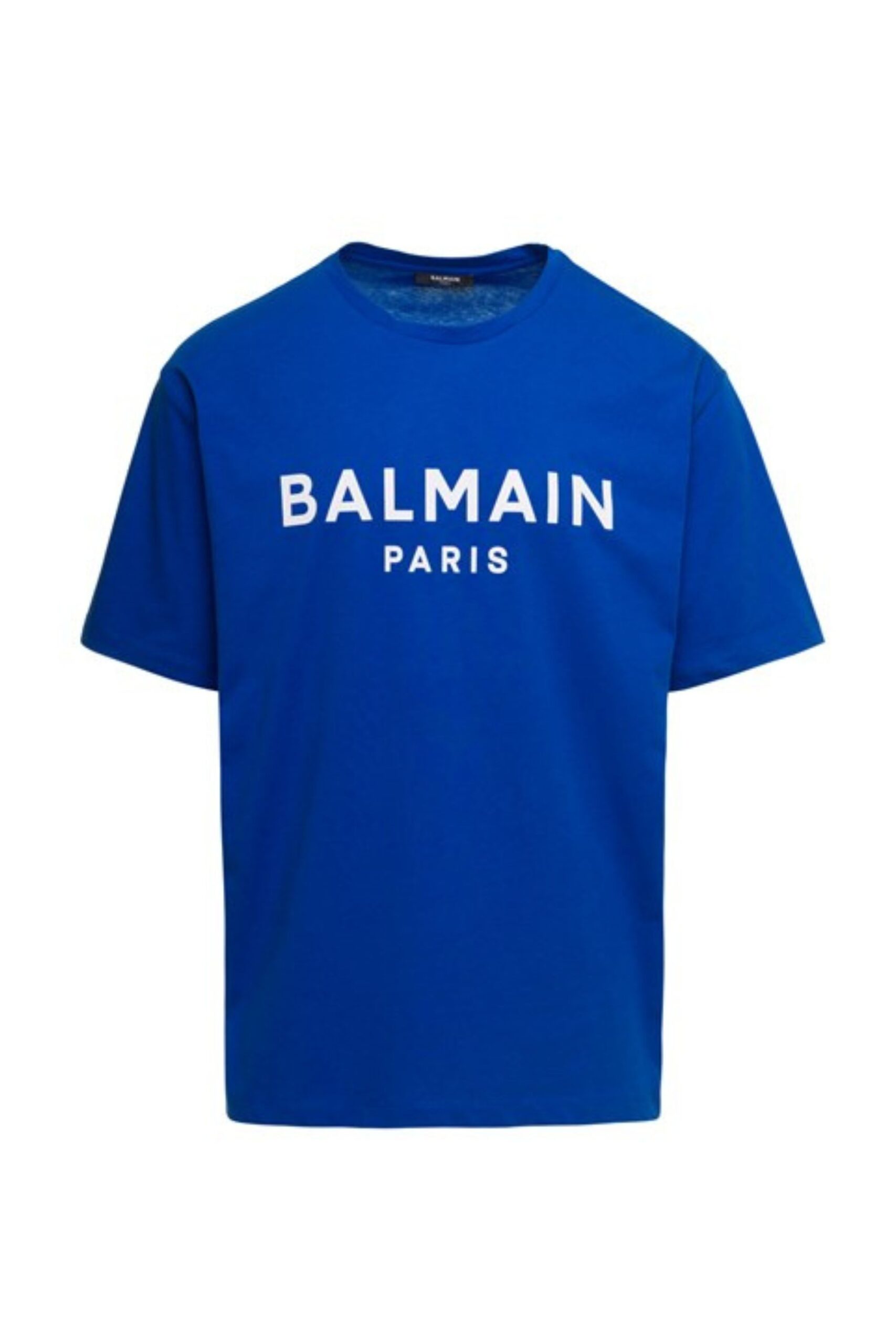 Balmain Paris T Shirt Con Stampa Logo