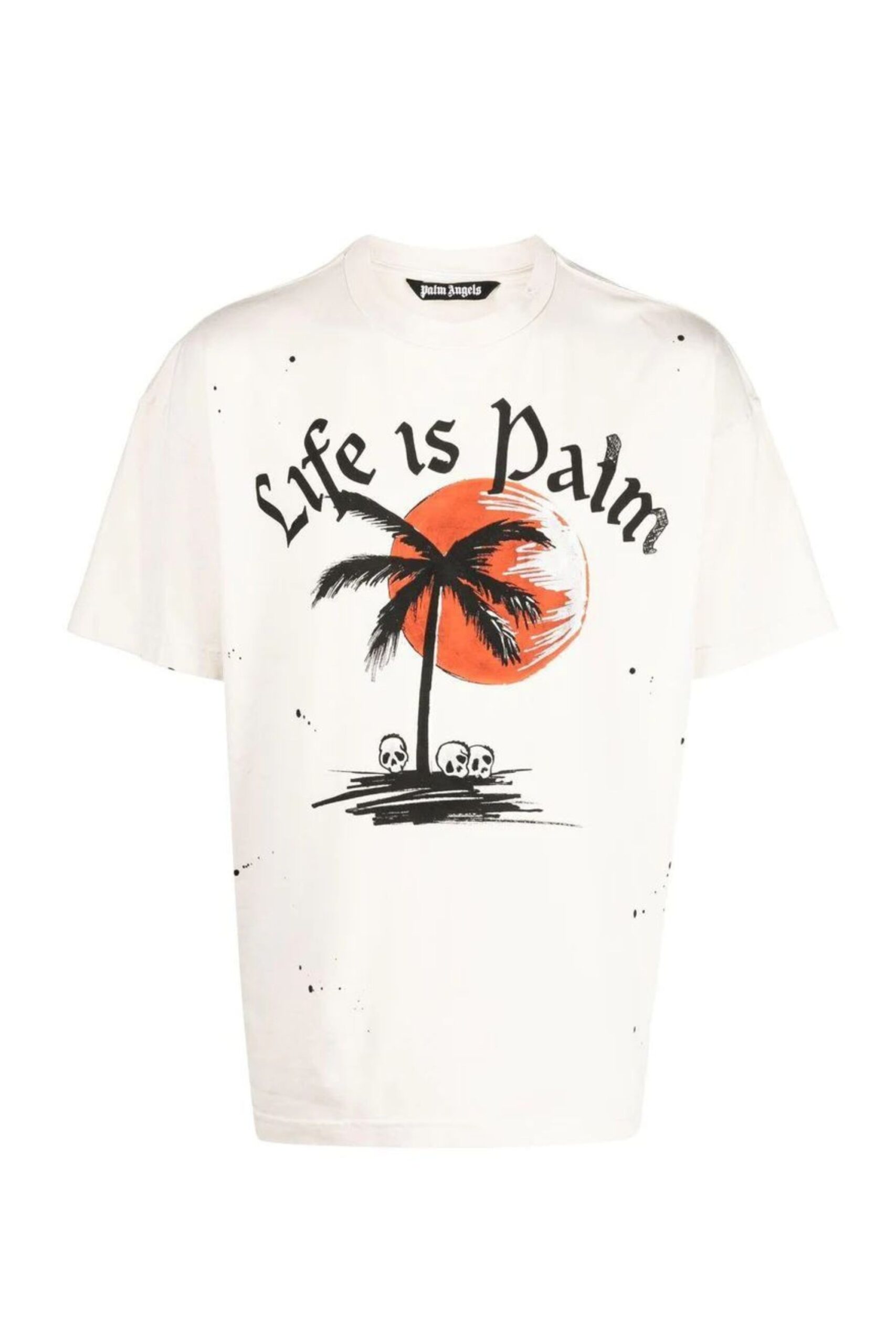 Palm Angels T Shirt "Life Is Palm" vista frontale