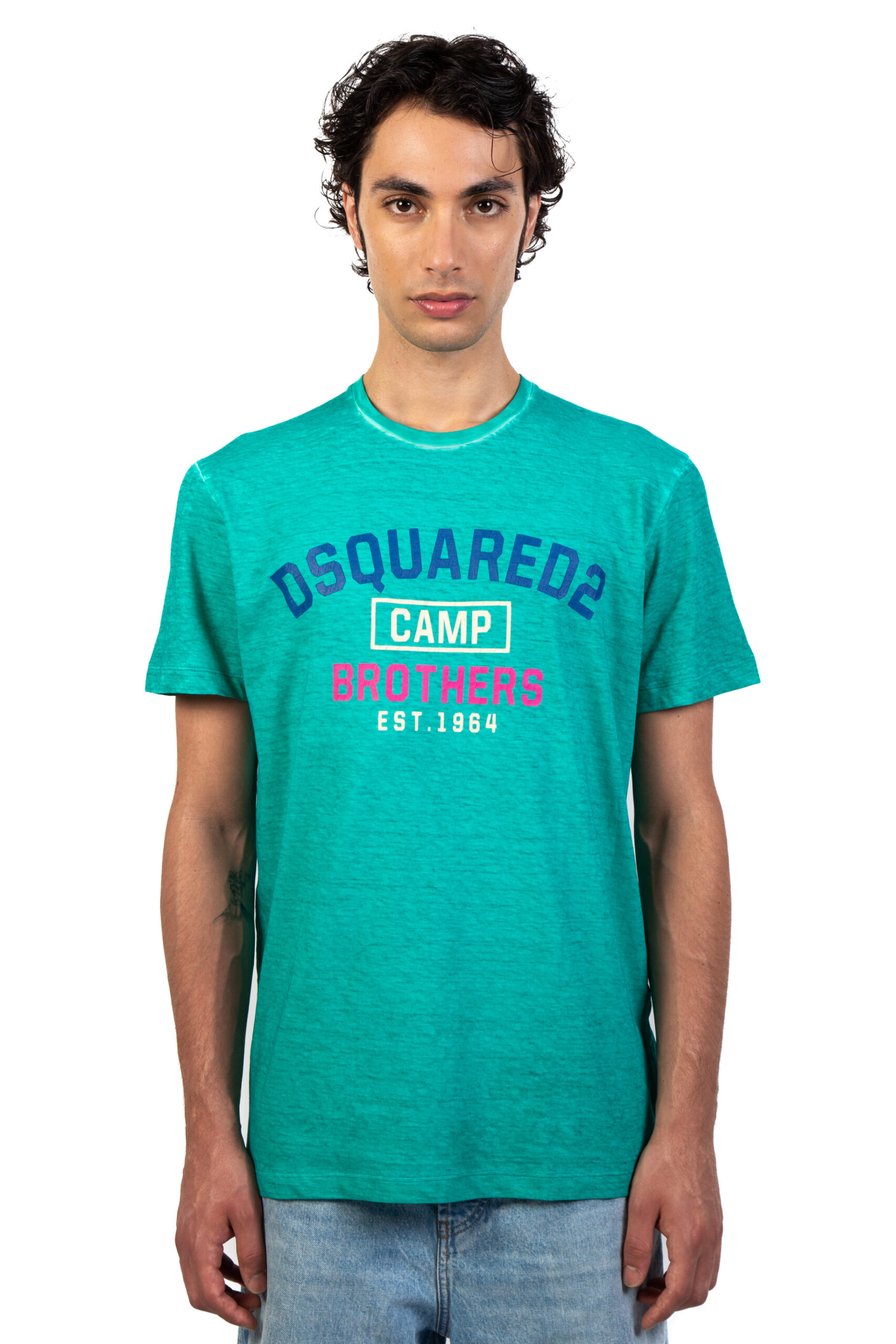 Dsquared2 T Shirt Champ Brothers vista frontale