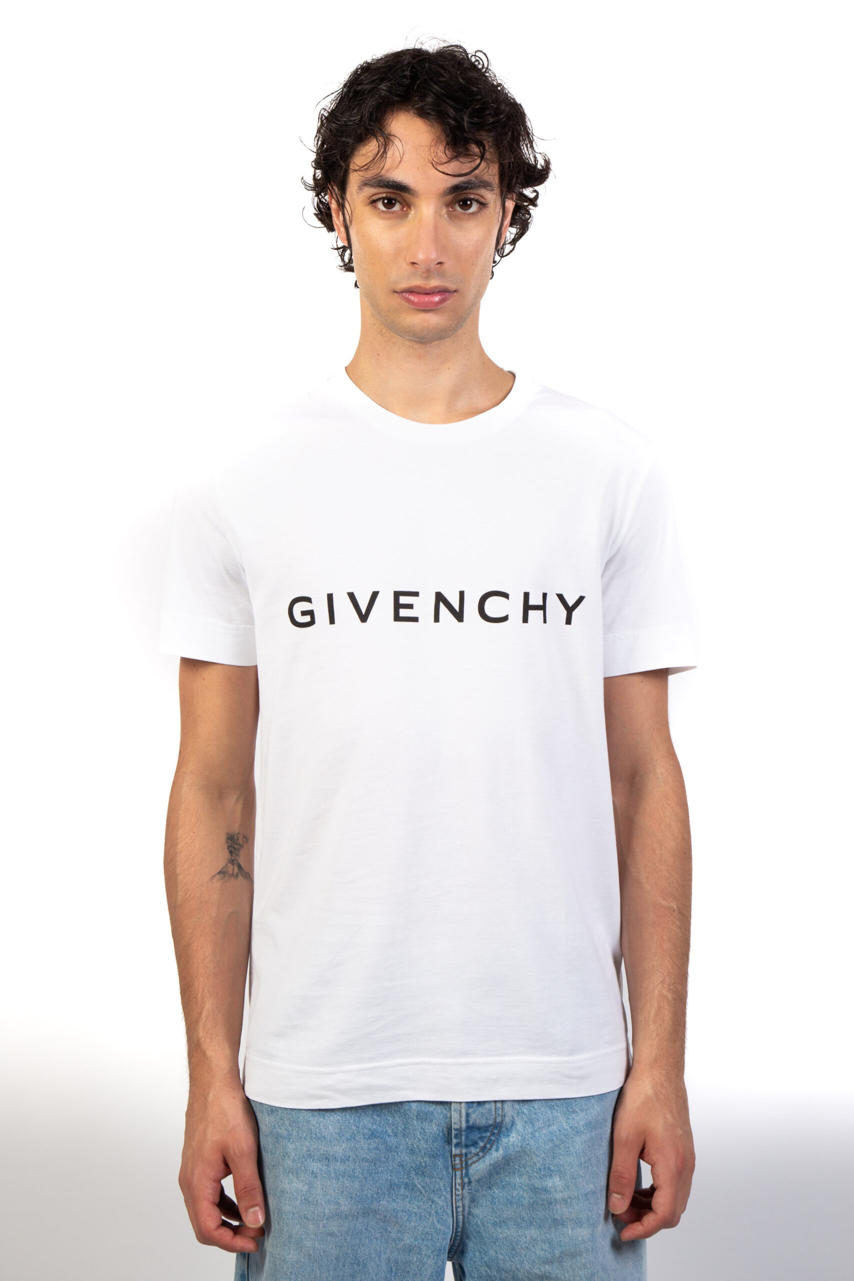 Givenchy T Shirt Con Logo "Archetype" In Cotone vista frontale