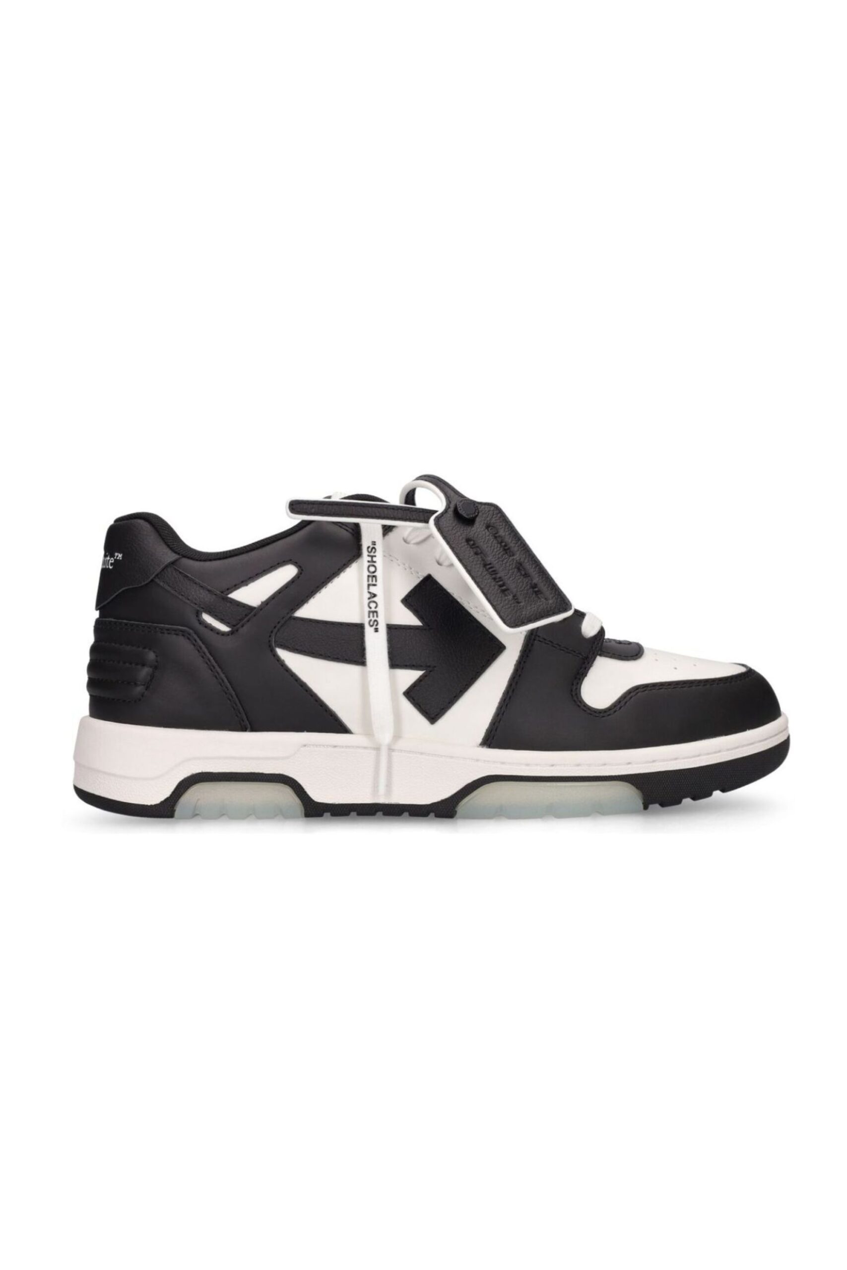 Off White Sneakers Out Of Office In Pelle vista laterale