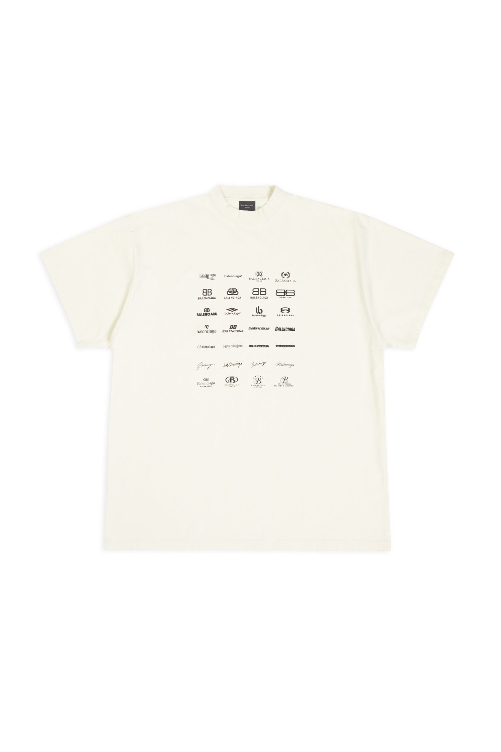 Balenciaga T-Shirt Archives Logos Oversize vista frontale