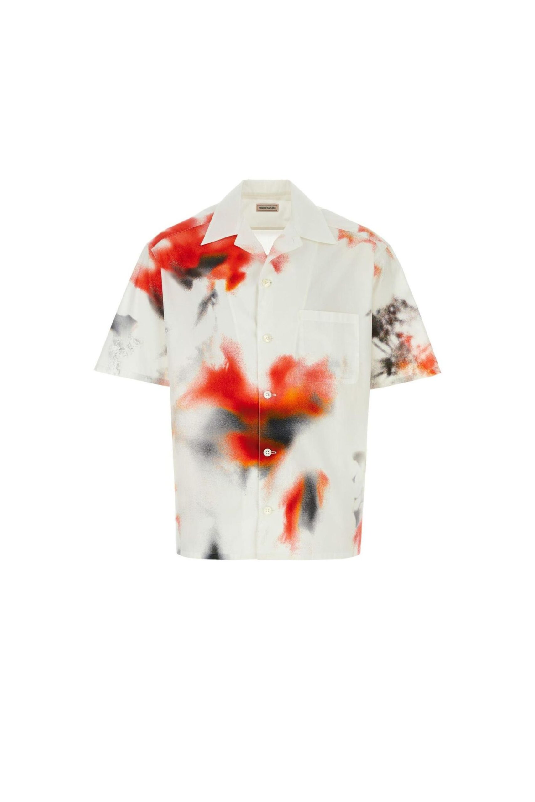 Alexander Mcqueen Camicia Obscured Flower con stampa