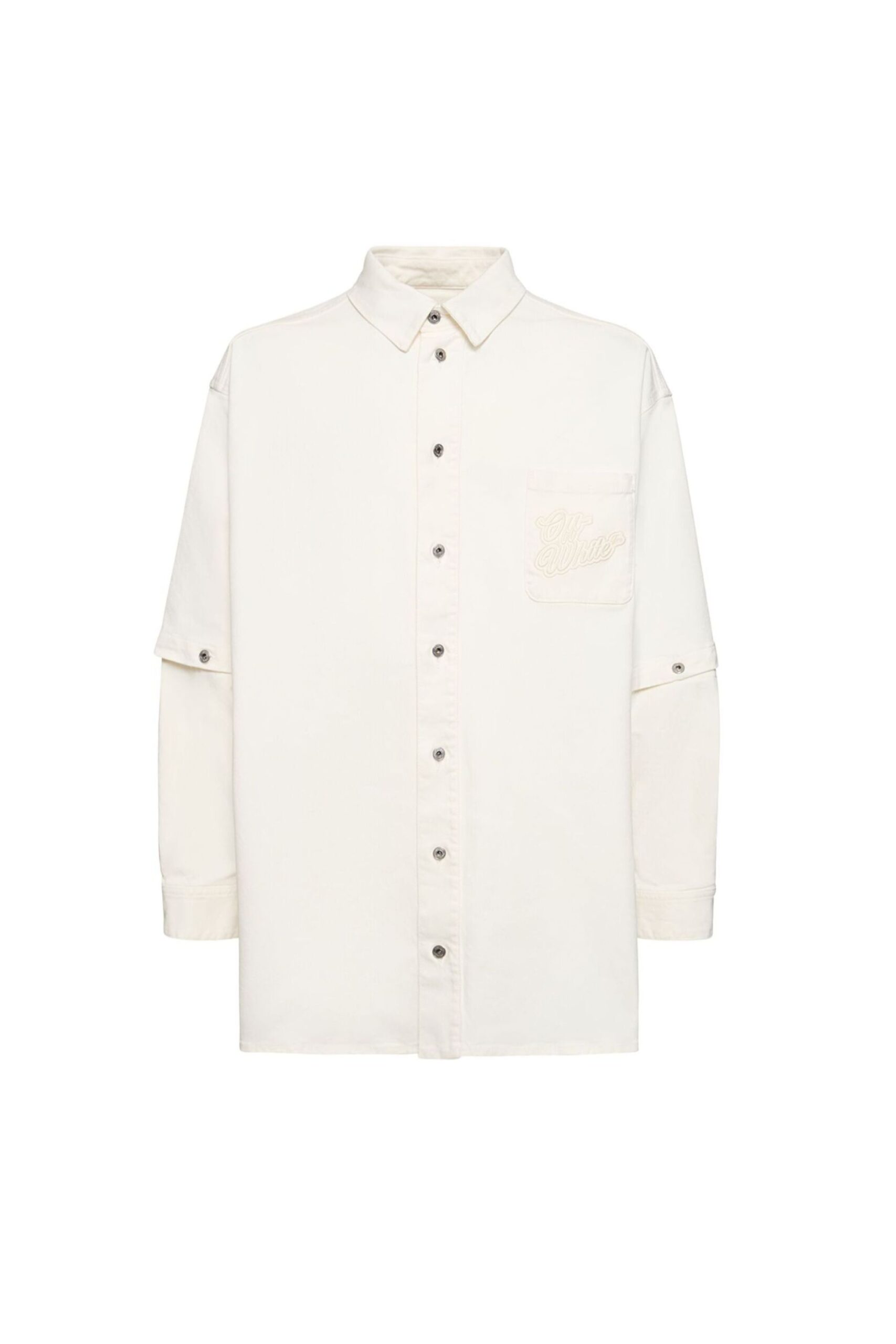 Off White Giacca Camicia 90sLogo vista frontale