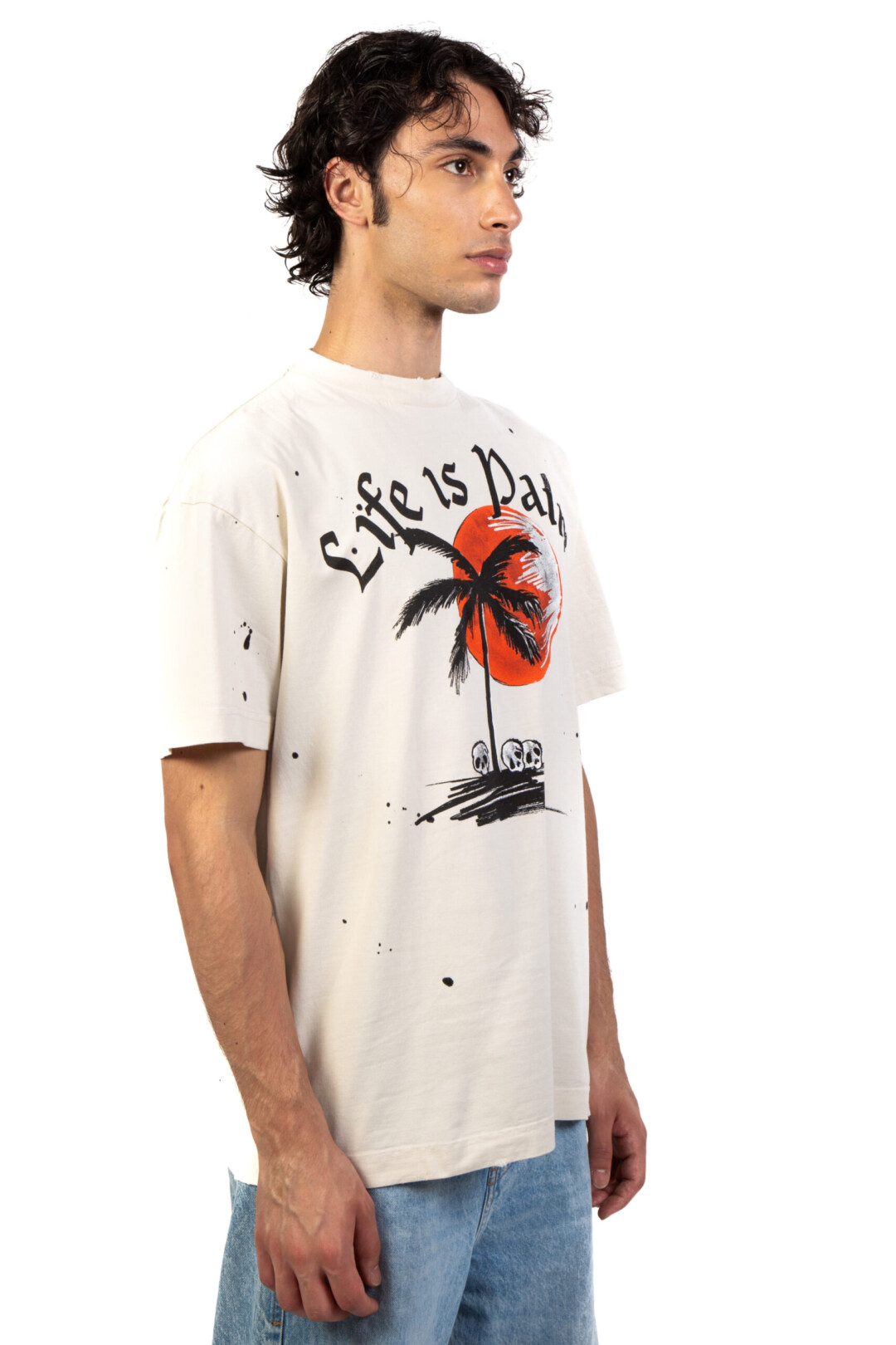 Palm Angels T Shirt "Life Is Palm" - immagine 3