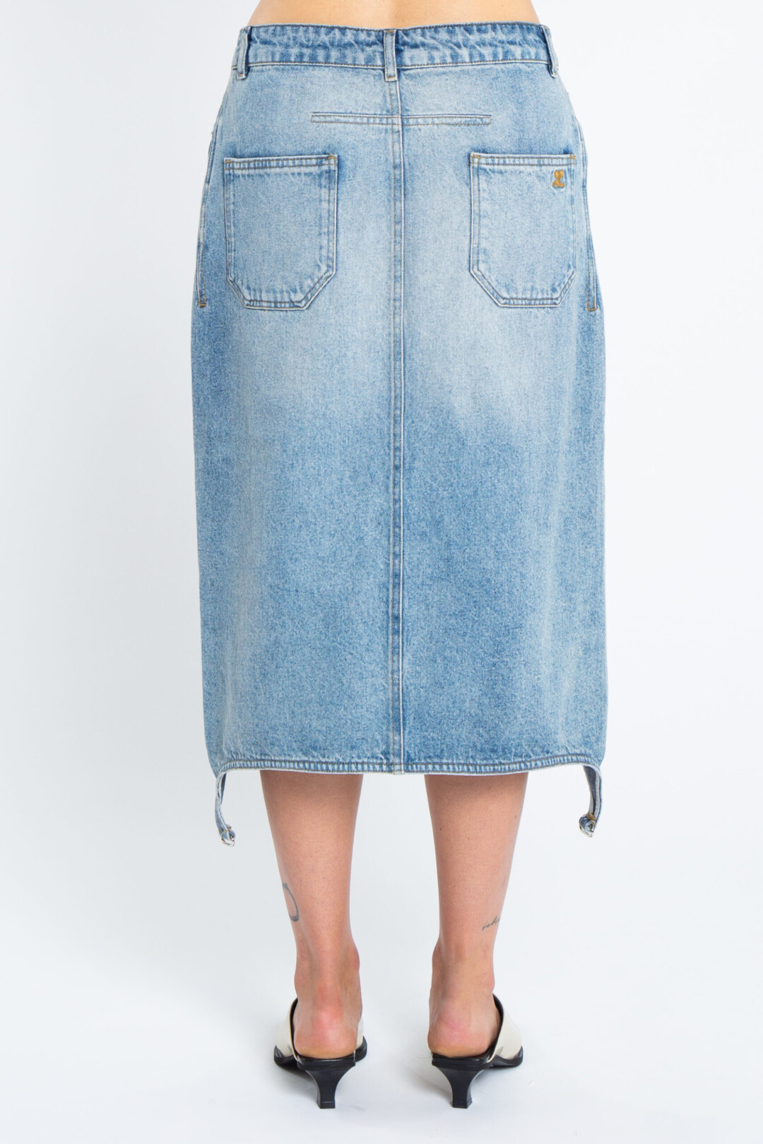 Courrèges Gonna midi denim - immagine 5